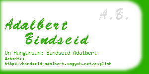adalbert bindseid business card
